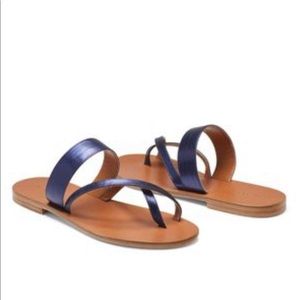 M Gemi The Medio Sandal in metallic blue
